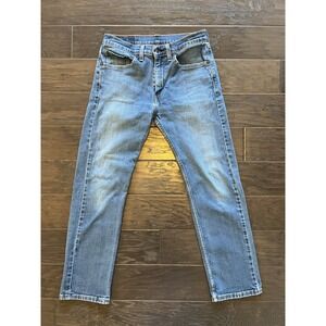 LEVI'S 505 Men's Size 31x30 Dark-Wash Classic Straight-Leg Denim Blue Jeans